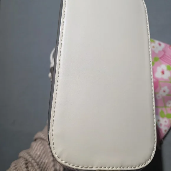 Spartina 449 Pink & White Floral Birdcage Tote EXCELLENT Cond L:13 H:10 - Picture 12 of 13